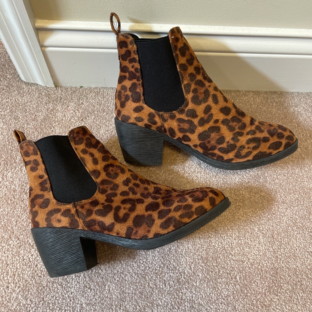 cheetah booties